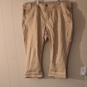 Lane Bryant Tan Capris